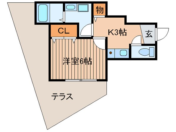 リ－フジャルダン富田の物件間取画像